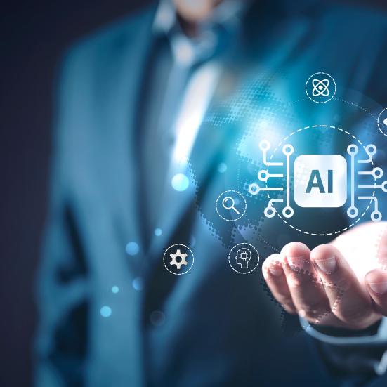 Illustration der signalerer kunstig intelligens