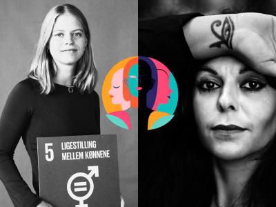 Helene Andreasen og Shadi Angelina Bazeghi (foto: Jakob Dall) 