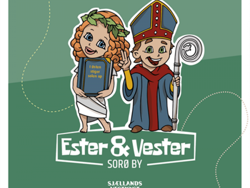 Logo for oplevelsesjagten Ester og Vester