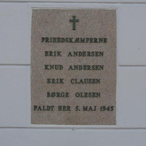 Mindetavle for Frihedskæmpere Møllegården