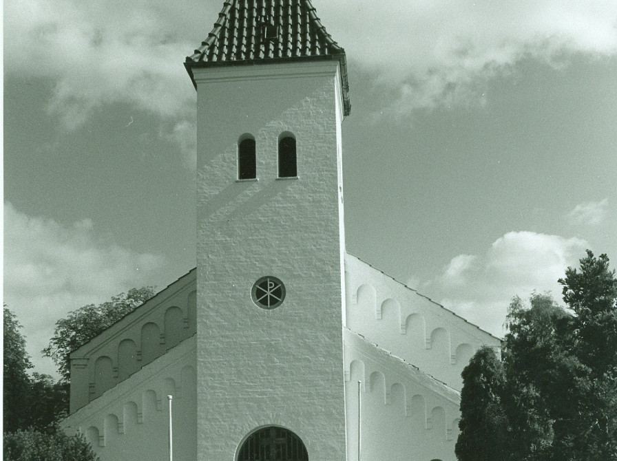 Fotografi af kirken på Filadelfia