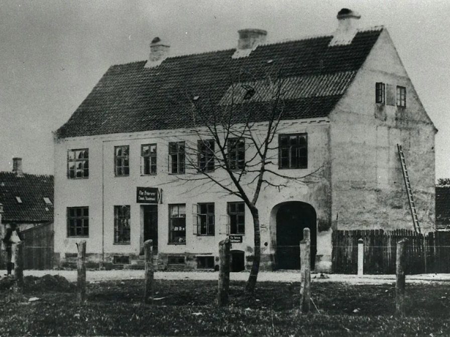 Fotografi af Storgade 33 fra ca. 1880'erne