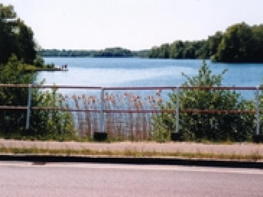 foto af Sorø Sø set fra Kongebroen på Slagelsevej