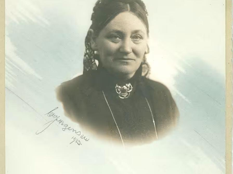 Gammelt foto af Magdalene Lauridsen