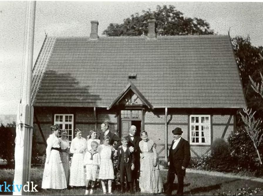 Foto af Skovhuset ved Filosofganen 1916-17