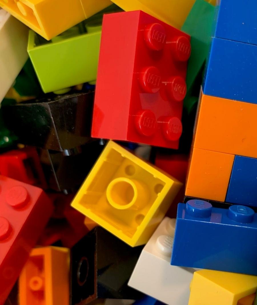 Fotografi af Legoklodser